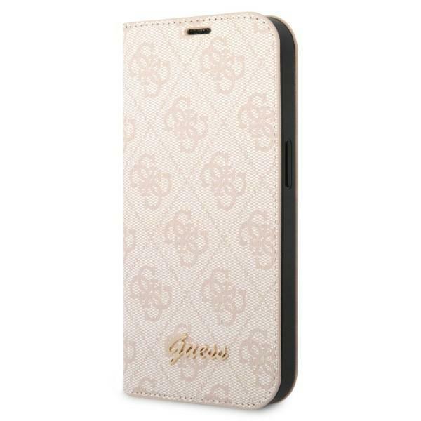 Guess Flip Case Iphone 14 Pro Handytasche Pink Vintage Logo