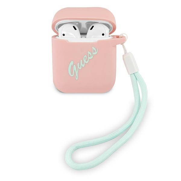 Guess Airpods Case Pink Silikon