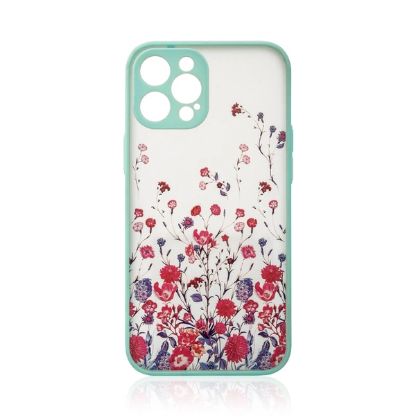 Design Case Handyhülle für Iphone 13 Blau mit Blumen