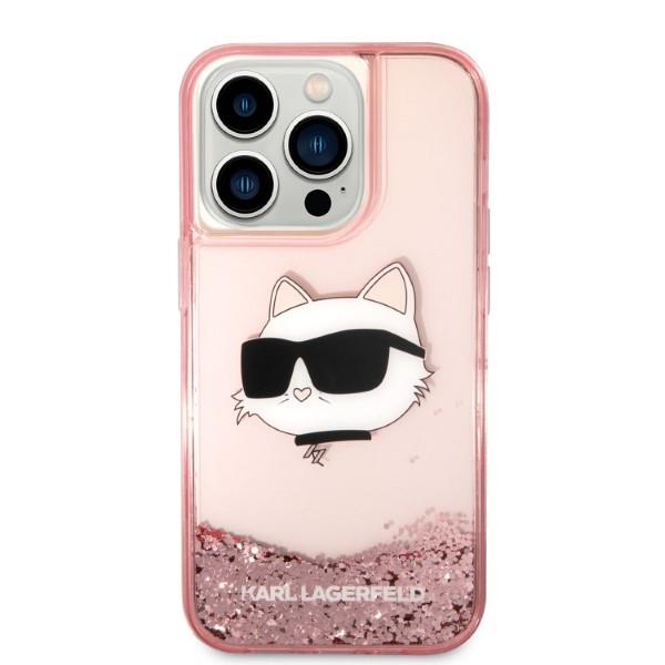 Karl Lagerfeld Glitzer Handyhülle Iphone 14 Pro Max Pink