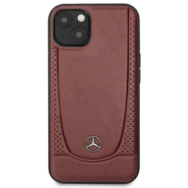 Mercedes-Benz Handyhülle Iphone 14 Plus Echtleder Hardcase Urban Bengale Braun