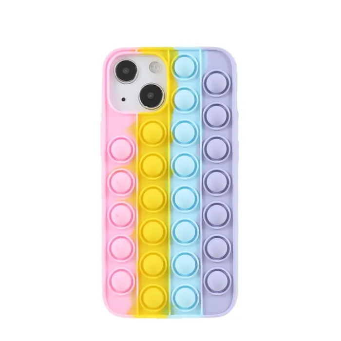 Bubble Pop Handyhülle für Iphone 13 + Iphone 14 Serie Regenbogen